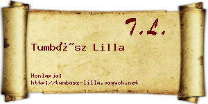 Tumbász Lilla névjegykártya