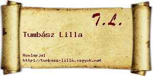 Tumbász Lilla névjegykártya