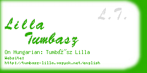 lilla tumbasz business card